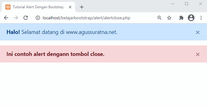 Tutorial Bootstrap #6 : Alert pada Bootstrap - agussuratna.net