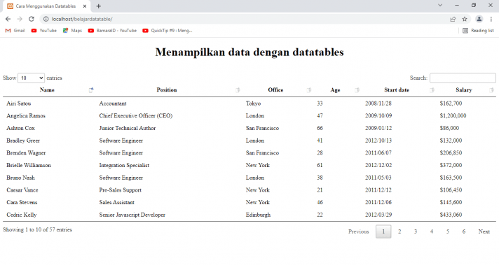 Cara Install dan Menggunakan Plug-in Data Tables untuk Membuat Tabel ...